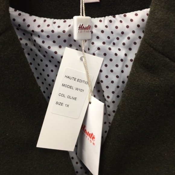 Haute Edition Women's Double-Breasted  PeaCoat - Picture 3 of 3